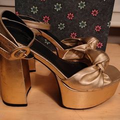 Gold Platform Sandals