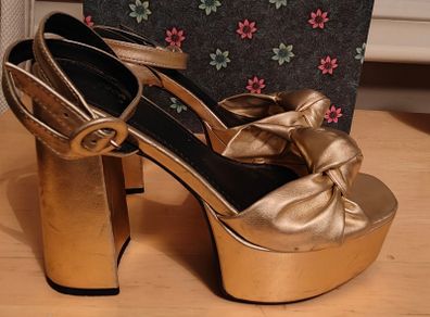 Gold Platform Sandals
