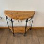 Wood & Metal Hall Table Image 2