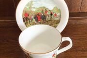 Large Hunt Scene Tally Ho cup and saucer