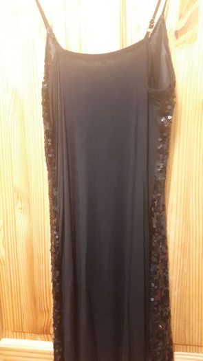 ladies party dress black/silver size 12