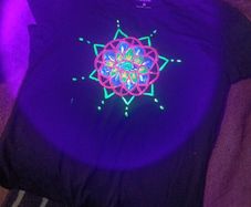 uv hand painted tshirt