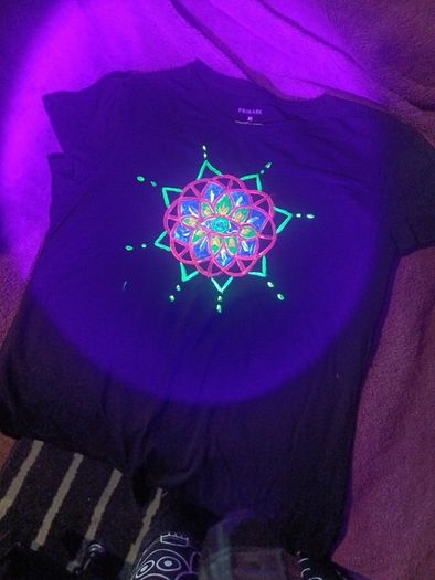 uv hand painted tshirt