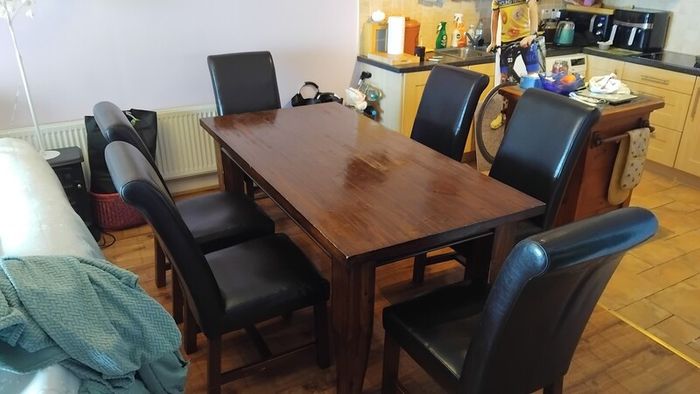 Table and 6 chairs