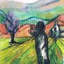 Ireland Inspired Aquarell Landscape from the Artist Image 9