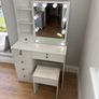 Dressing Table with Mirror and Stool Image 3