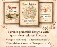 Custom Personalised Printable Art  Made Just for You