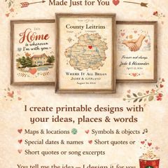 Custom Personalised Printable Art  Made Just for You