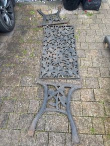 cast iron table
