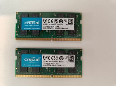 Crucial 32gb Ddr4-3200 Cl22