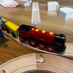 Train track wooden bundle Inc locomotive