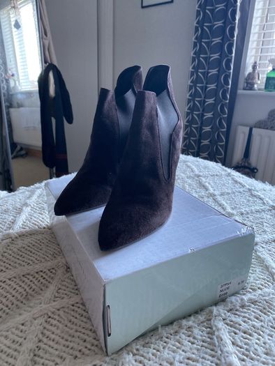 Brown leather Paul Costello suede Boots