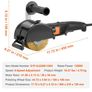 Burnishing Polishing Machine, 1300W 6 Variable Speed Surface Conditioning Tool, Handheld Electric Metal Burnishing Machine with Steel Wire Burnishing Wheel for Stainless Steel, Metal Image 2