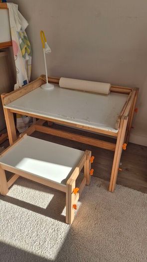 Kids Adjustable Desk and Bench IKEA Flisat