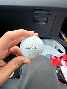 Maxfli number 3 golf ball.
