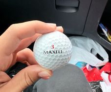 Maxfli number 3 golf ball.