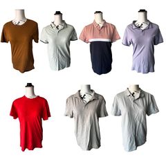Mens Polo  TShirt Bundle Size S  7 Pieces Smog Primark Kiabi Excellent Condition