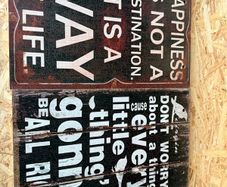 Indoor mdf printed signs