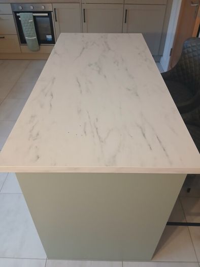 Custom kitchen island and chairs