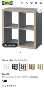 4 cube ikea shelf