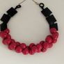 Vintage red and black necklace. Image 2