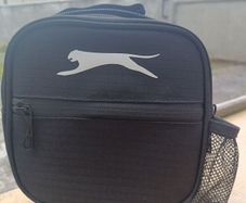 Slazenger Black Lunch Bag / Sports Pouch with Bottle Holder