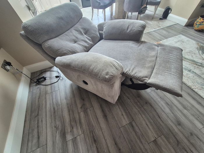 Grey Recliner - Electric - Needs To Be Gone By Tuesday