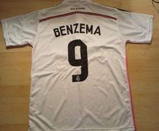 Real Madrid Jersey ((Benzema 9)) Adult L