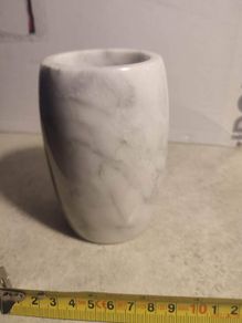 Gray & White Marble Holder Storage
