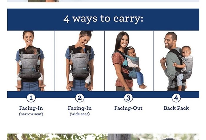 Infantino Go Forward Evolved Baby Carrier Ergonomic face-in and Back