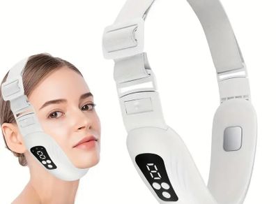 USB Rechargeable Facial Skincare Device with LED LCD Display