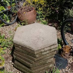 FREE Concrete Pavers 2.4msq hexagon