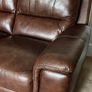 Leather Sofa - brown 2 seater Image 2