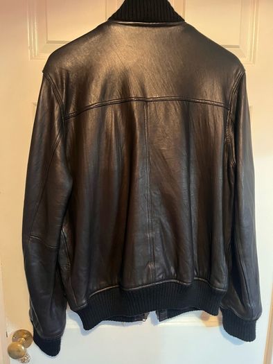 Mens Leather Jacket Size L