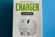 Apple iPhone Samsung android dual usb wall fast charger 45 watt usb type C and A brand new