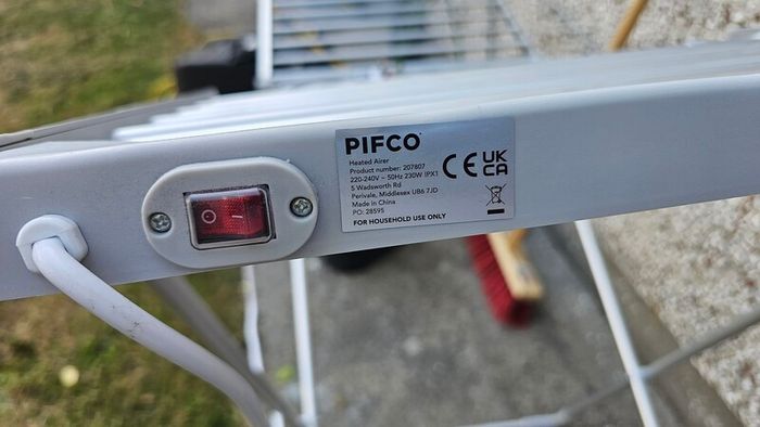 Electric Heated Clothes Airer with Cover