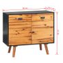 Sideboard Solid Acacia Wood 90x33.5x83 cm Image 7