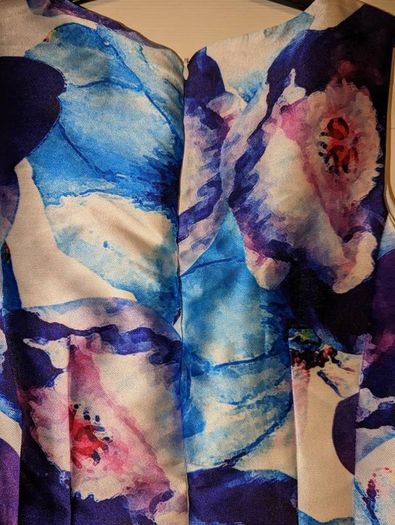 stunning floral midi dress by Marc Angelo