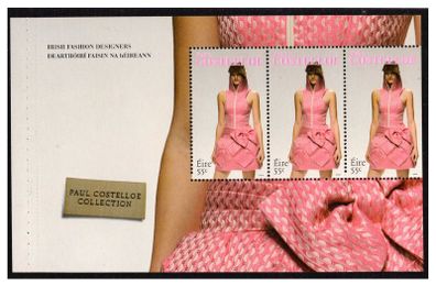 2010 Ireland Irish Fashion Designers Booklet Pane featuring Paul Costello Mint Never Hinged (MNH). Hibernian HP188.