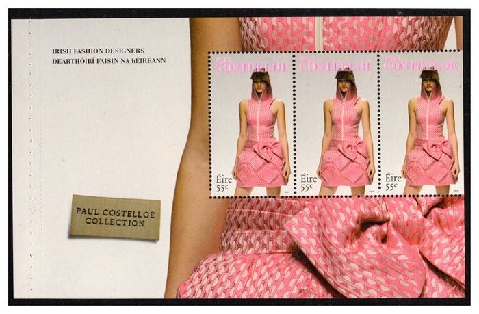 2010 Ireland Irish Fashion Designers Commemorative Stamp Booklet Mint Never Hinged (inc. photos of panes). Hibernian HB167