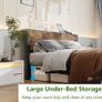 King Size Bed Frame Metal Platform Bed Frame Image 4