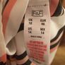 Cold shoulder coral stripe dress Size 18 Image 2