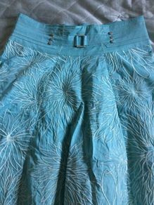 Karen Millen Embroidered A-Line Skirt with Petticoat
