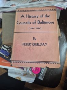 a history of Baltimore A History of the councils of Baltimore by Peter guillday 1791 to 1884