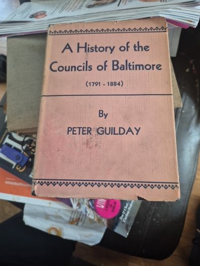 a history of Baltimore A History of the councils of Baltimore by Peter guillday 1791 to 1884