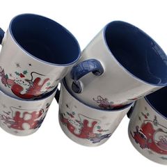 Set of 5 Christmas Mugs