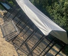 metal hen run