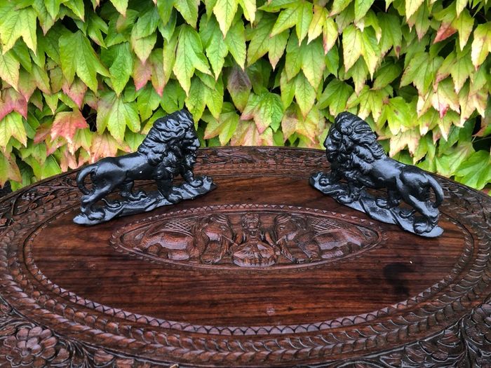 Lion doorstops