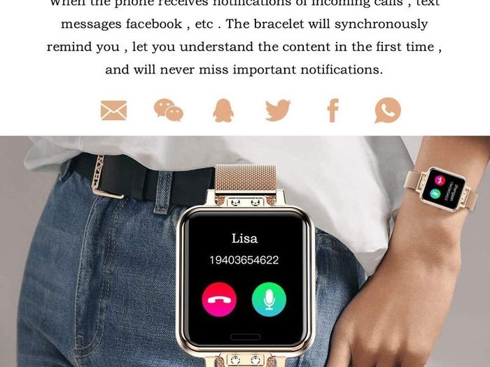 Smart Watch for women vapaa Fitness Trackers with Blood Pressure Monitor women smart watch for phone to answer calls with Sleep Monitor