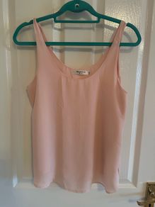 Blush pink vest top size 10. Never worn